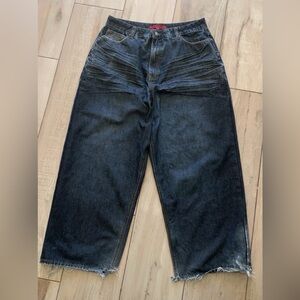 Jaded London Creased Indigo XL Colossus  Jeans